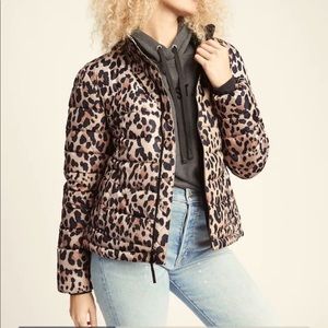 GAP Coldcontrol Leopard Puffer Jacket